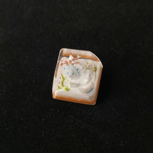 Cartoon Pok mon Keycap SA Creative Transparent Resin Ornament Cool Anime Gengar Charmander Pikachu Mechanical Keyboard 9.jpg 640x640 9