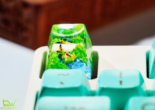 Turtwig Pokemon Custom Artisan Keycap, Pokemon Keycap, Artisan Keycap, Anime Keycap, Custom Keycaps, Mechanical Keyboard