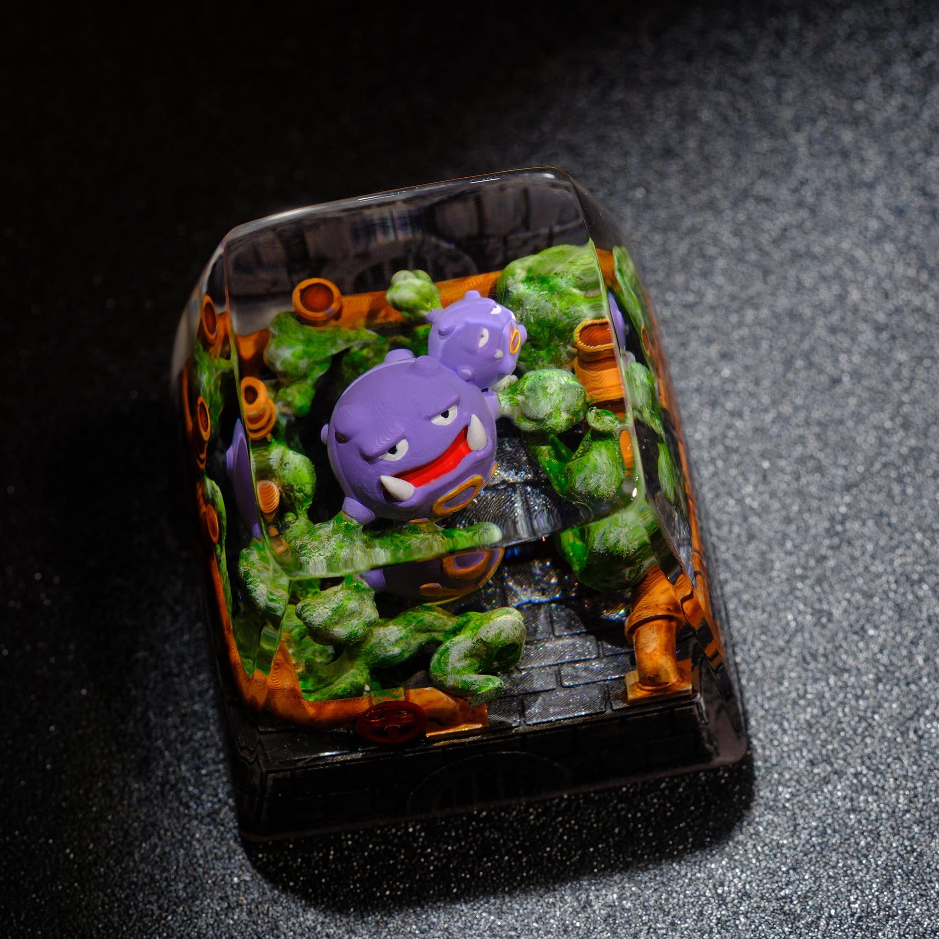 WEEZING POKEMON Artisan Keycap, Custom Keycaps, Keycaps Anime, Artisan Keycap Cute, Resin Keycaps for Mechanical Keyboard