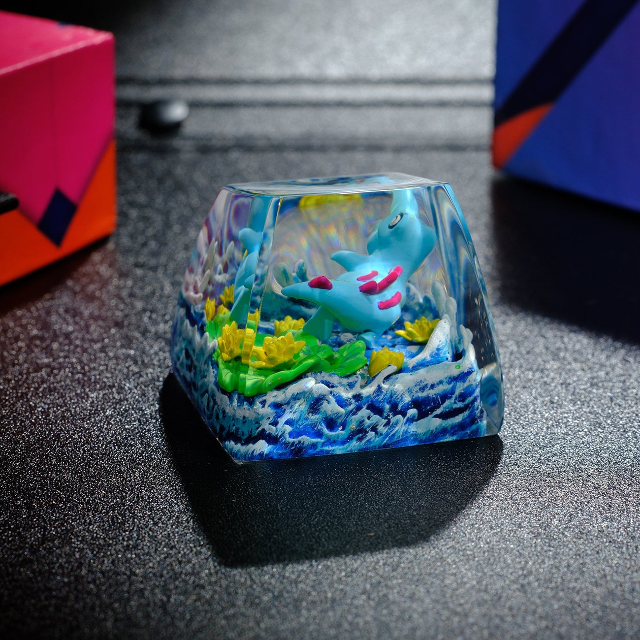 TOTODILE POKEMON Artisan Keycap, Custom Keycaps, Keycaps Anime, Artisan Keycap Cute, Resin Keycaps for Mechanical Keyboard