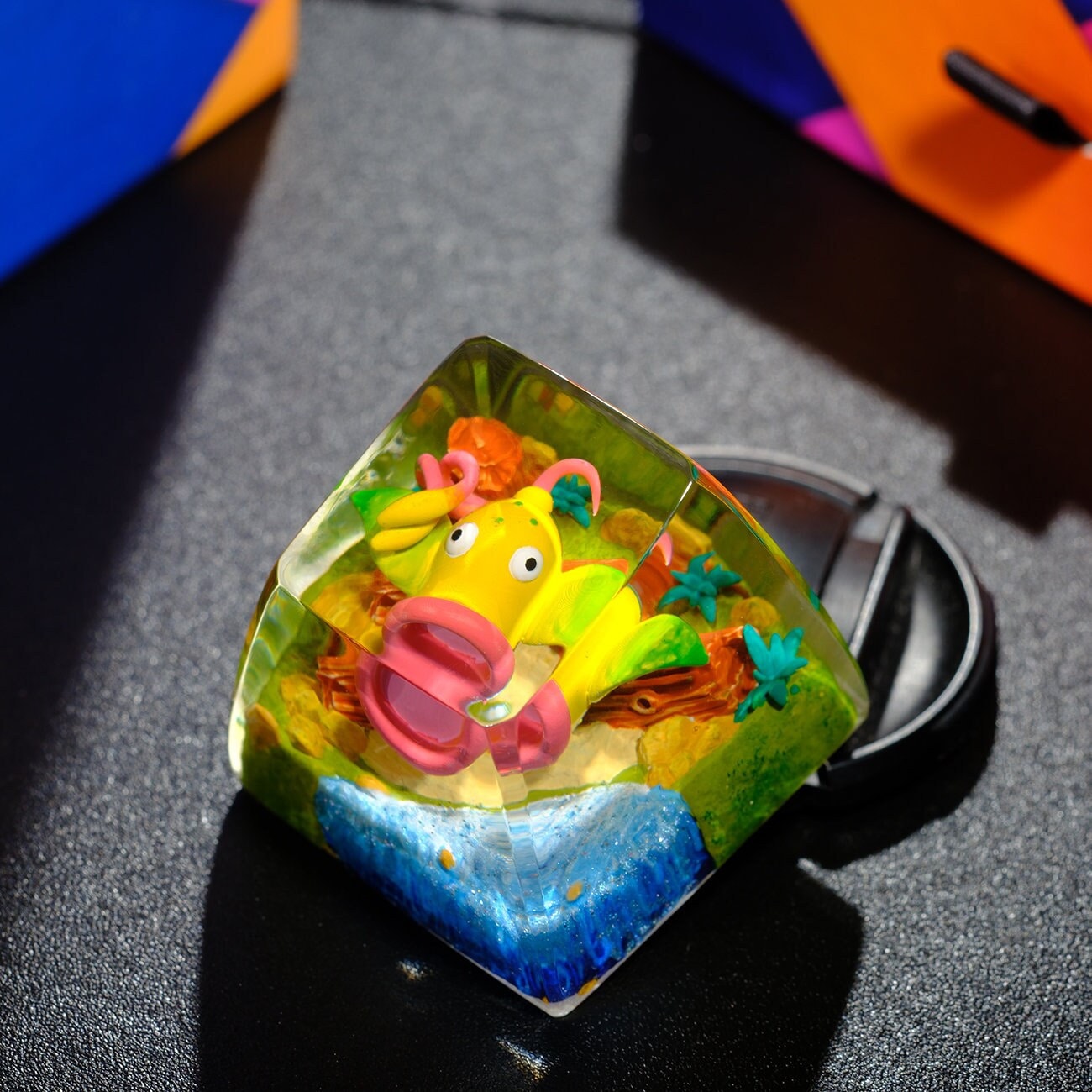 Weepinbell POKEMON Artisan Keycap, Custom Keycaps, Keycaps Anime, Artisan Keycap Cute, Resin Keycaps for Mechanical Keyboard