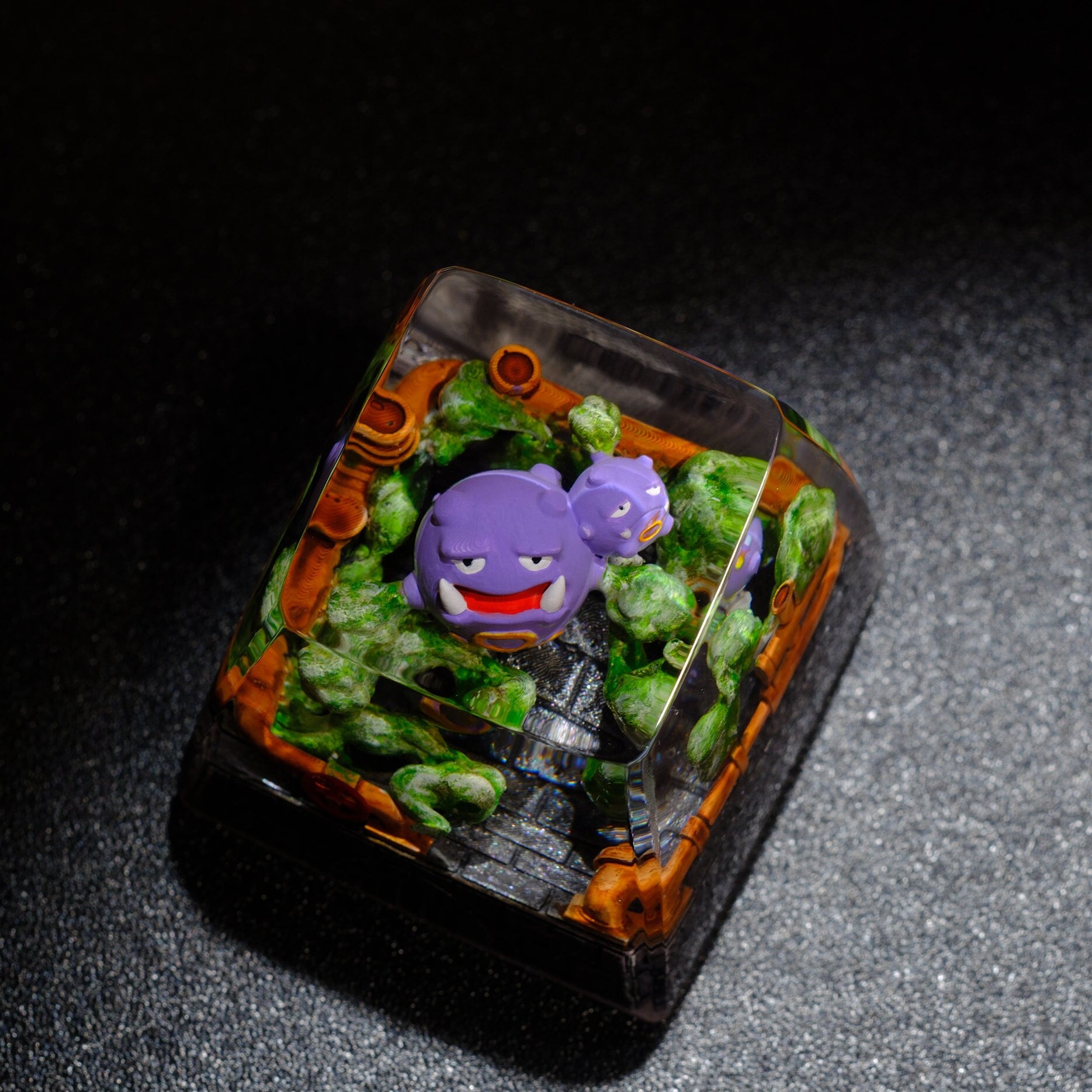 WEEZING POKEMON Artisan Keycap, Custom Keycaps, Keycaps Anime, Artisan Keycap Cute, Resin Keycaps for Mechanical Keyboard