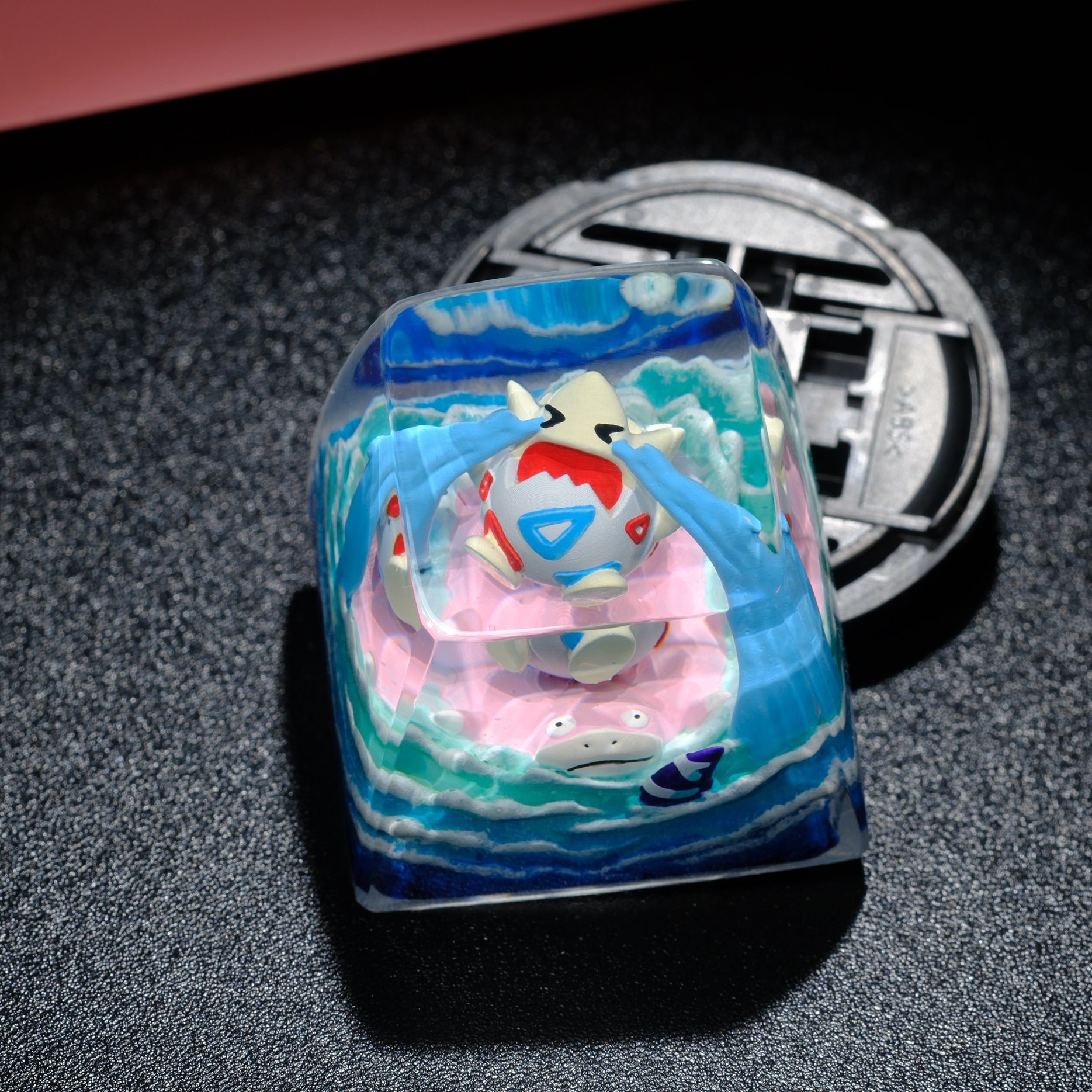 TOGEPI POKEMON Artisan Keycap, Custom Keycaps, Keycaps Anime, Artisan Keycap Cute, Resin Keycaps for Mechanical Keyboard