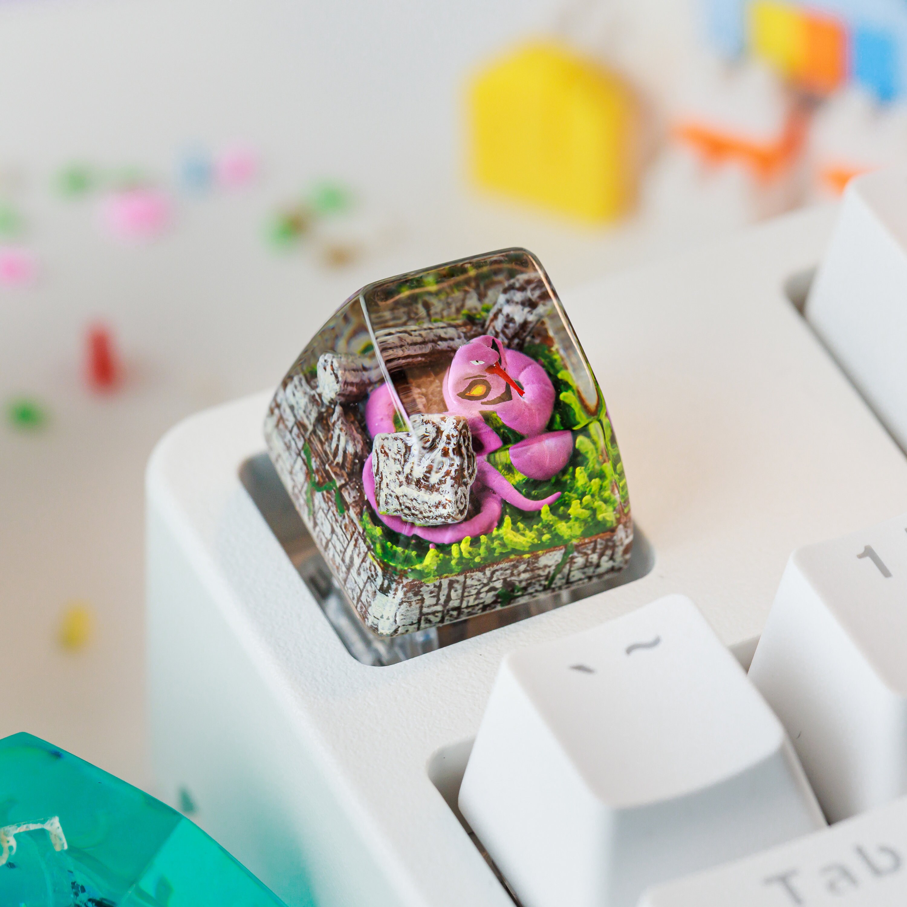 HOT POKEMON Artisan Keycap, Custom Keycaps, Keycaps Anime, Artisan Keycap Cute, Resin Keycaps for Mechanical Keyboard